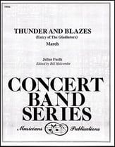 Thunder and Blazes Concert Band sheet music cover